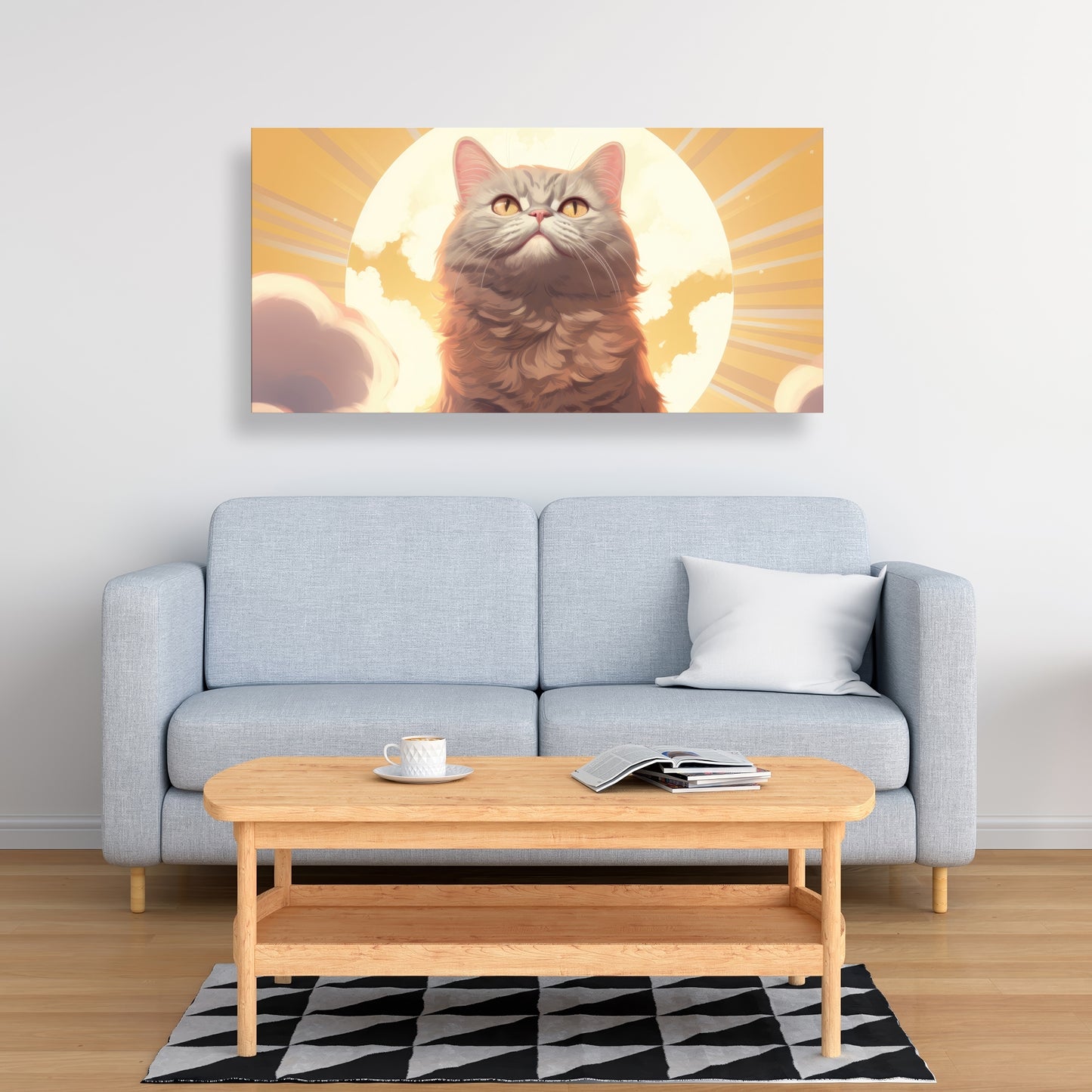 Intangible purr - 32"x32" Canvas