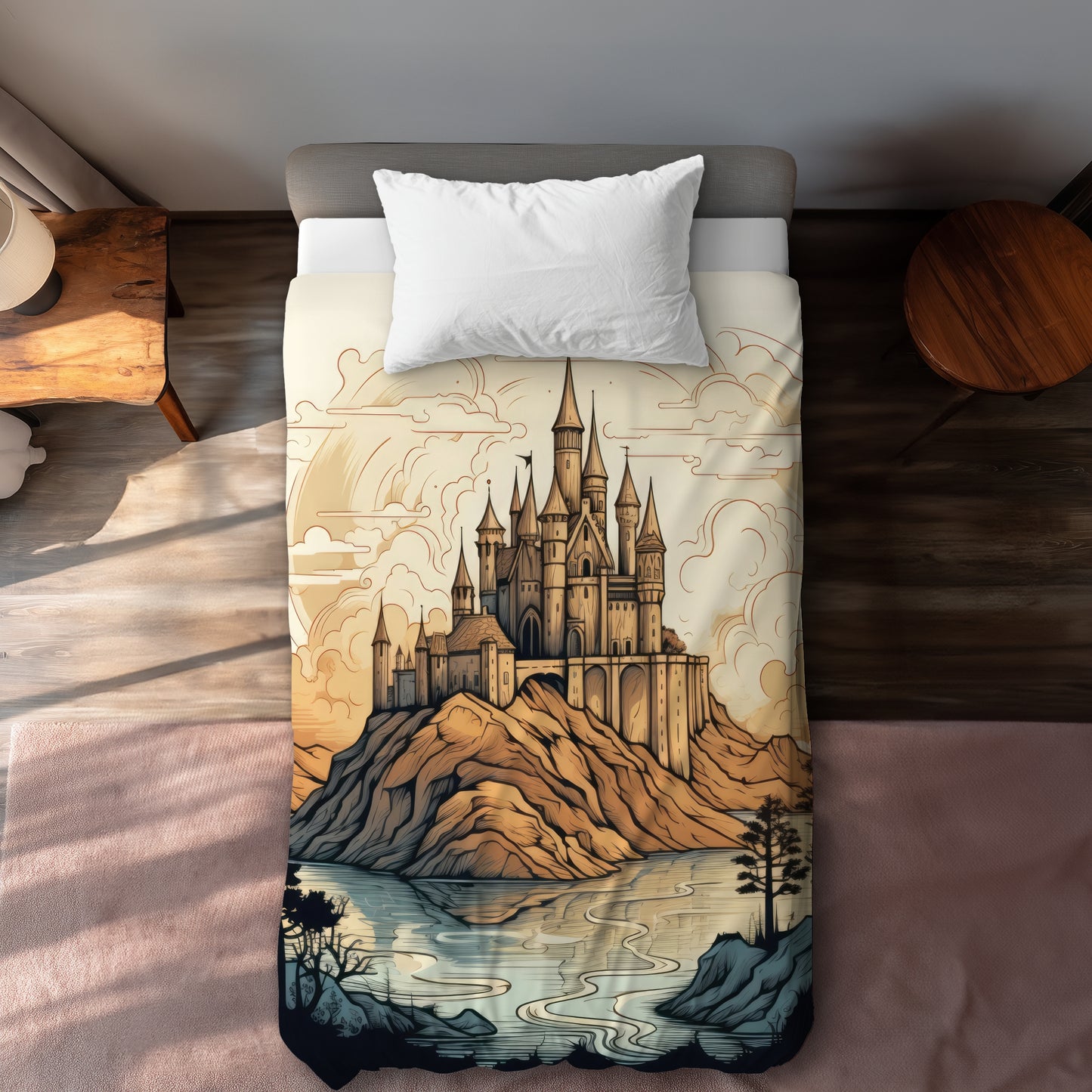 Legendary Castle Duvet Cover | Elegant Home Decor Essentials