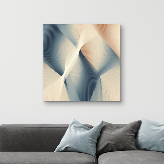 Heavenly threads - White Canvas for Elegant Home Decor