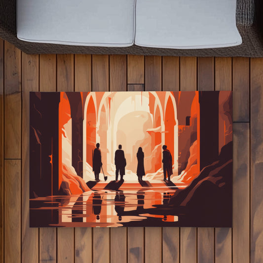 Faith Restored White Outdoor Area Rug for Home Decor - Stylish