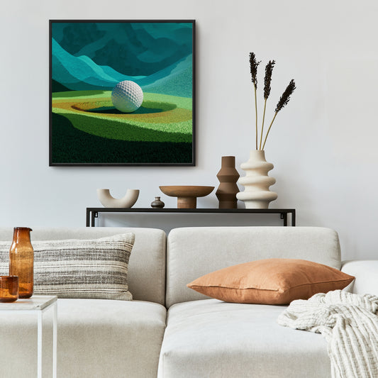 Atterrissage - Toile encadrée 24"x24"