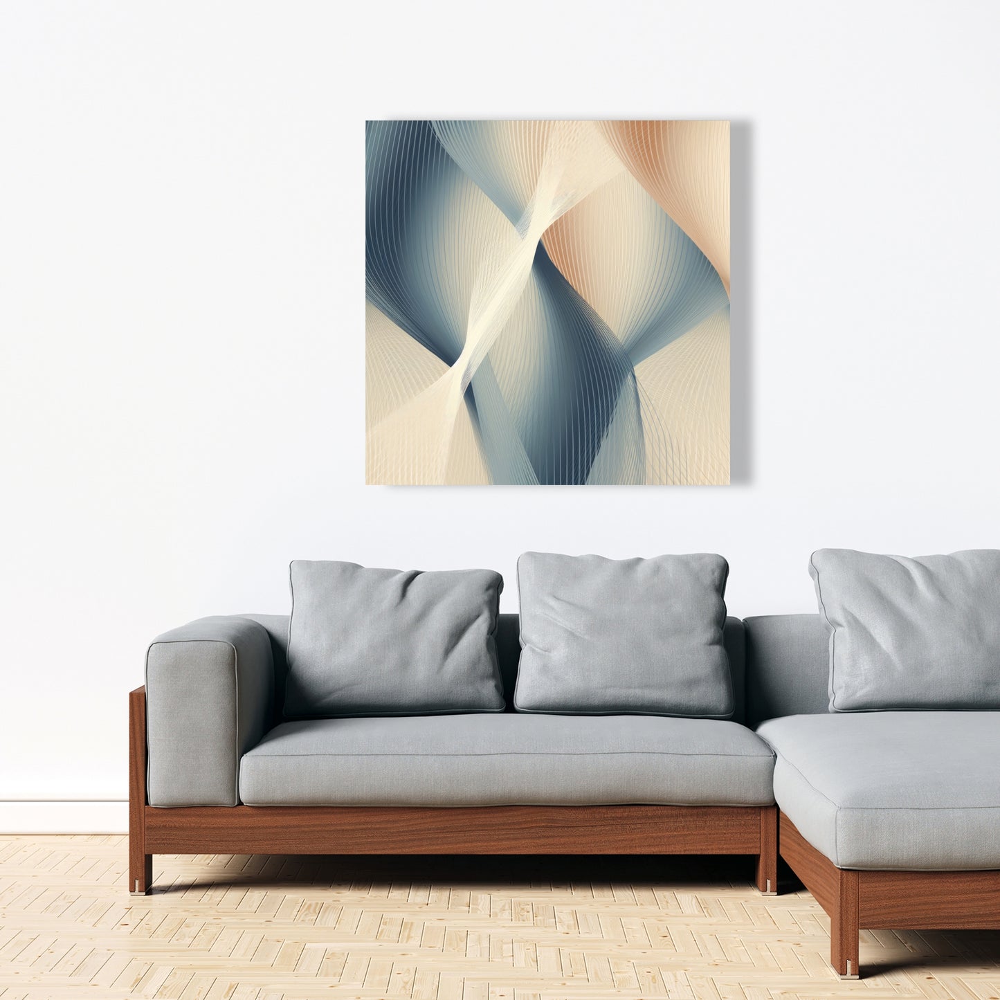 Heavenly threads - White Canvas for Elegant Home Decor