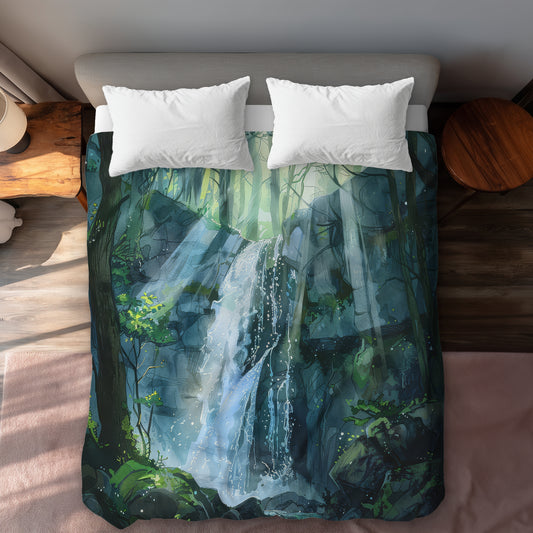 Sleeping fall - 88"x88" Duvet Cover