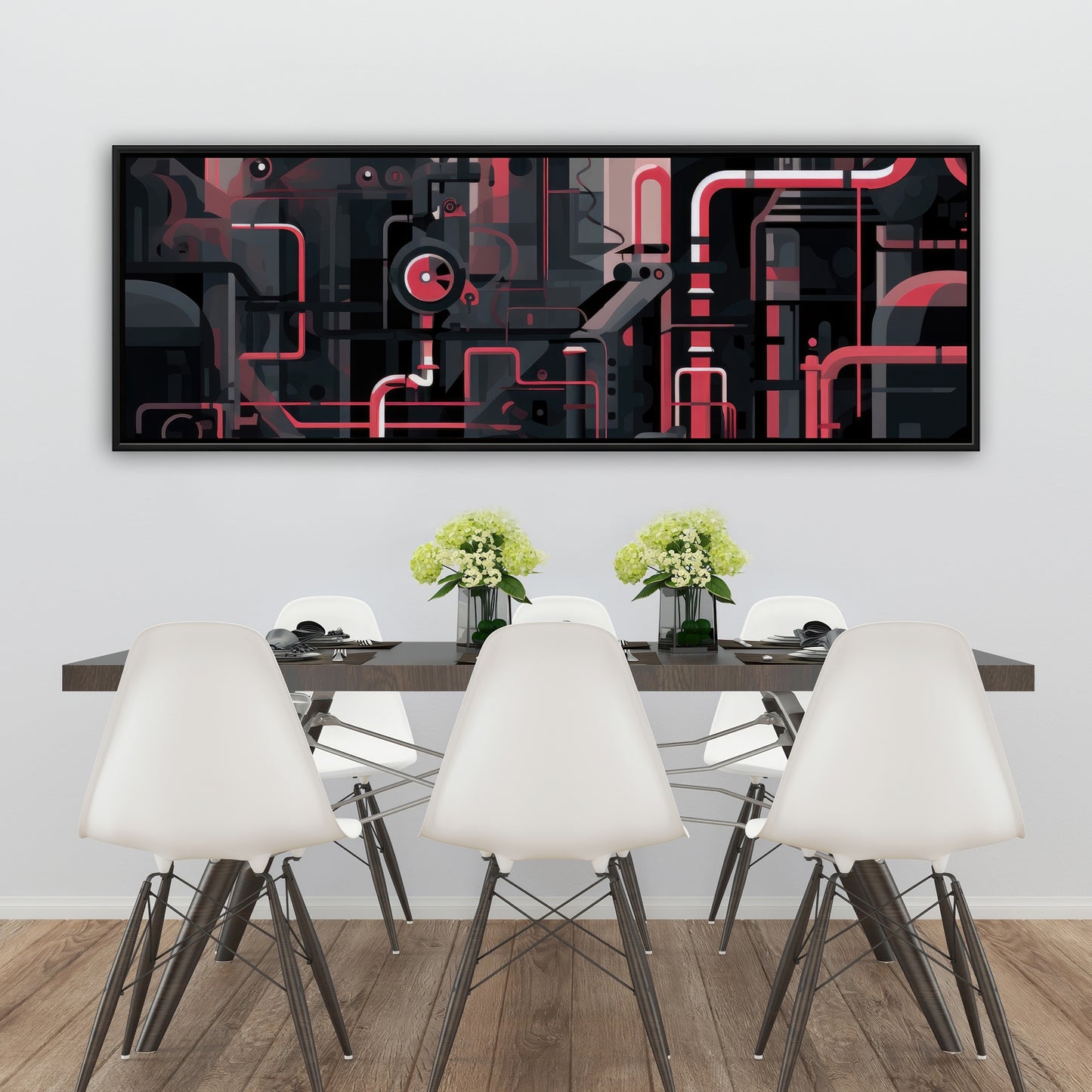 Industrial empire - 36"x36" Framed canvas