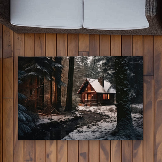 By the River Black Outdoor Area Rug | Stylish Home Decor