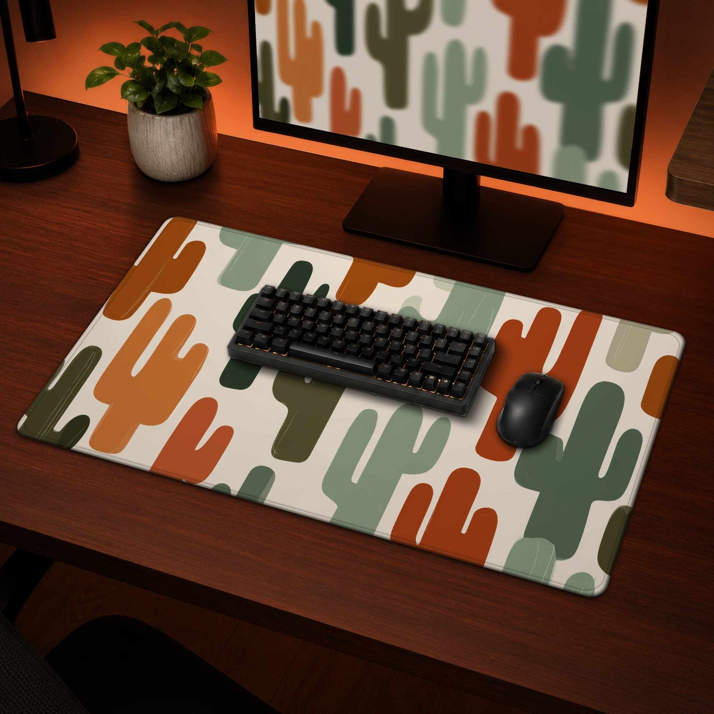 Desert Echoes Desk Mat - Stylish Home Decor Accessory