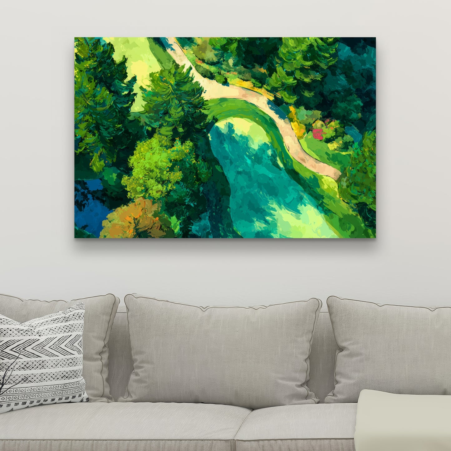 Peaceful course - 32"x32" Canvas