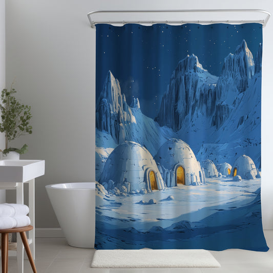 Glace froide - Rideau de douche