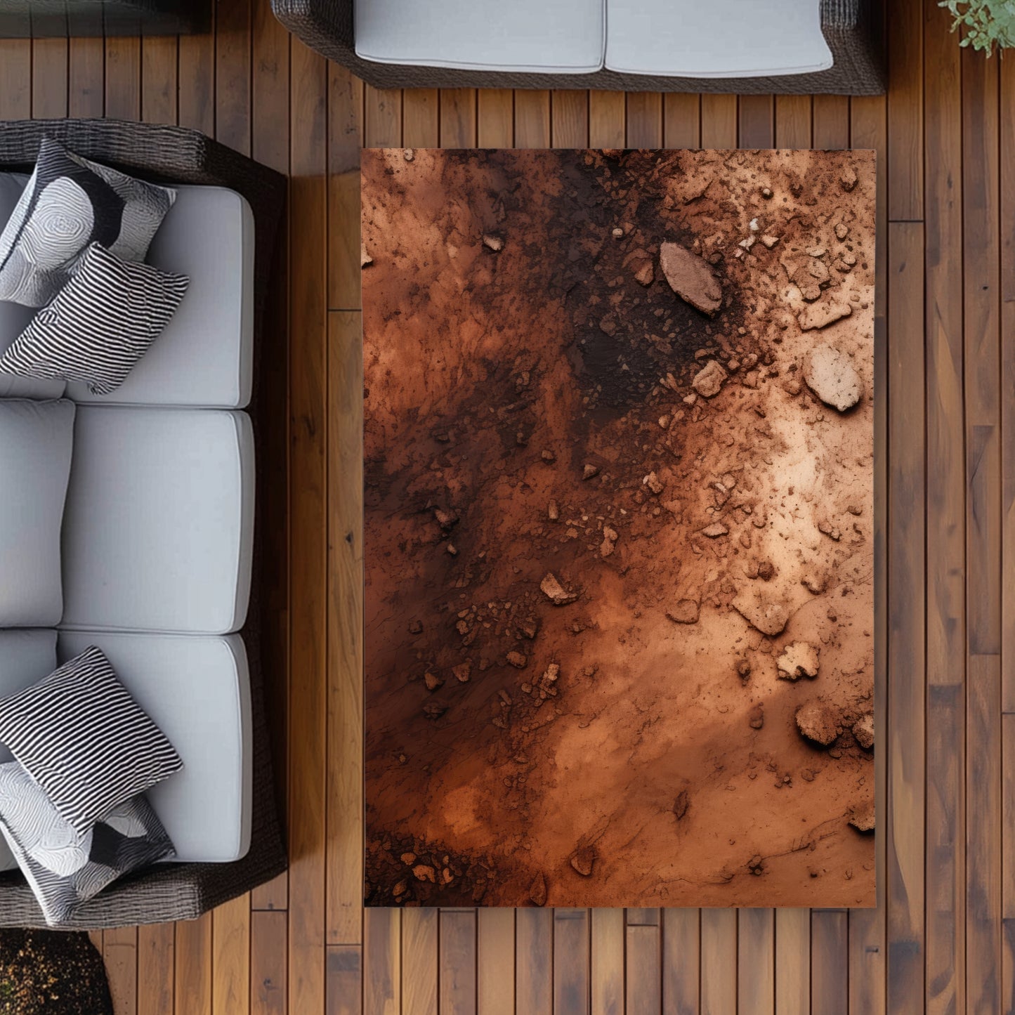 Digging White Outdoor Area Rug | Stylish Home Decor Solution