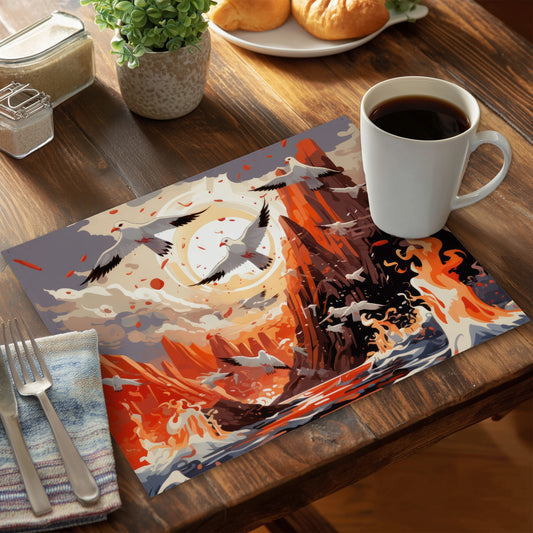 The Escape - Blue Polyester Placemat for Home Decor