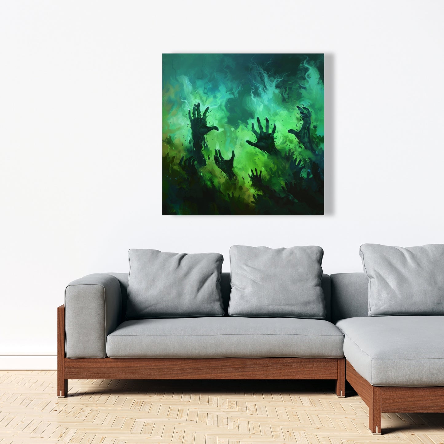 Hands of despair - 32"x32" Canvas