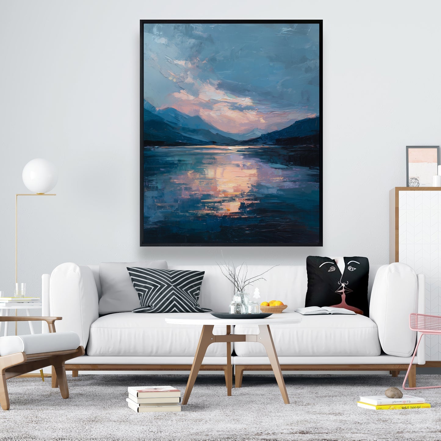 Reflect - 24"x24" Framed canvas
