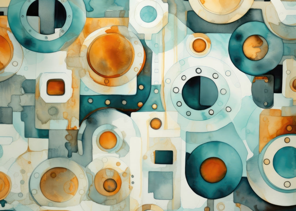 Decomposed porthole - 17"x24" Bath mat