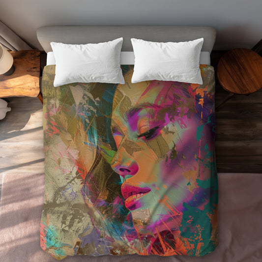 Grunge look - 88"x88" Duvet Cover