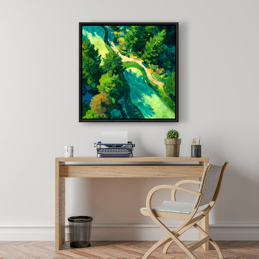 Peaceful course - 24"x24" Framed canvas