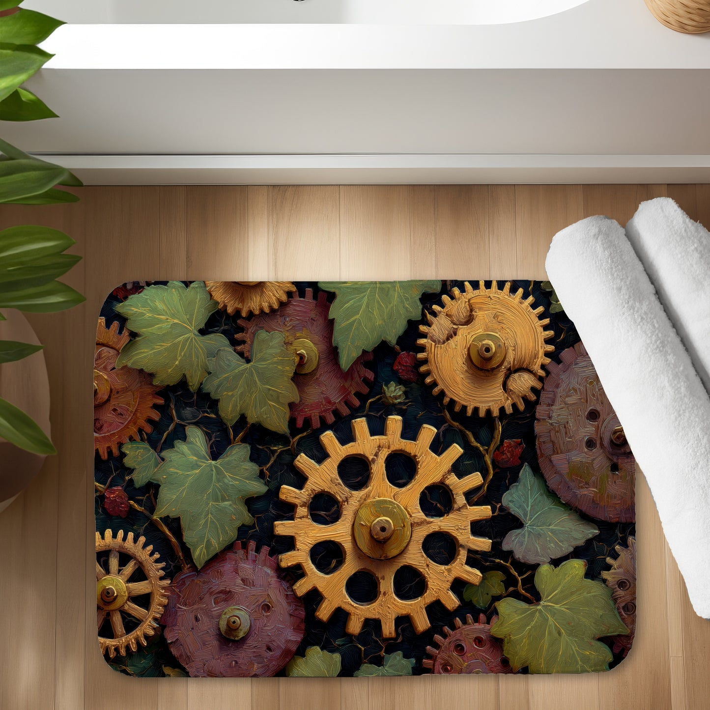 Nature punk - 17"x24" Bath mat