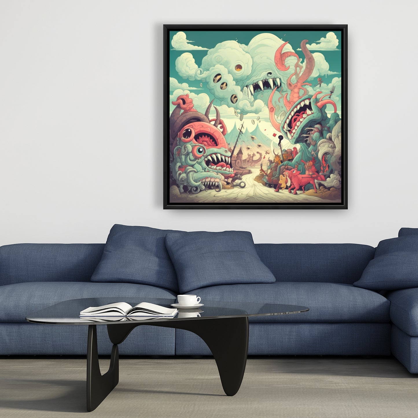 Unimaginable - Framed Canvas - Print on demand