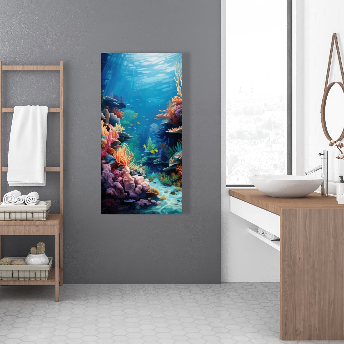 Coral - 32"x32" Canvas
