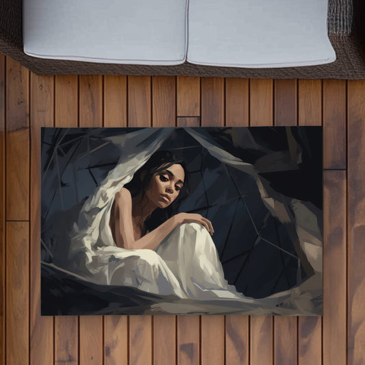 Cocooned Beige Outdoor Area Rug for Home Decor | Stylish Comfort