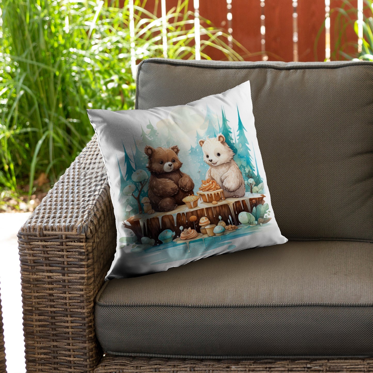 The dessert Turquoise Poly Twill Throw Pillow Insert | Home Decor