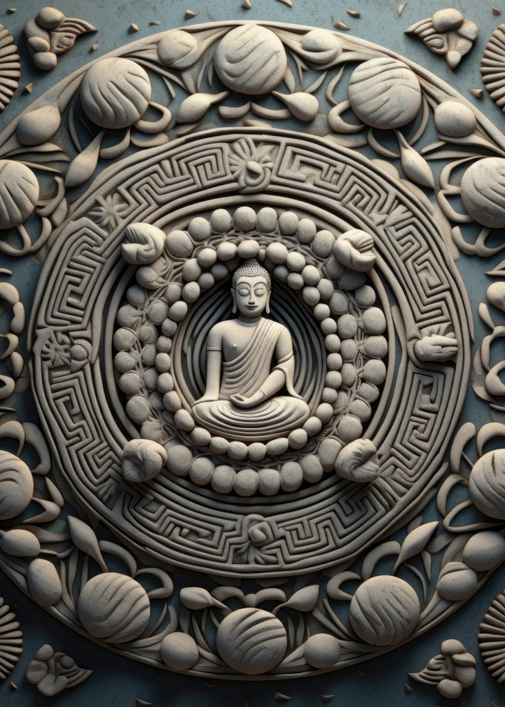 Spiritual peace - 17"x24" Bath mat