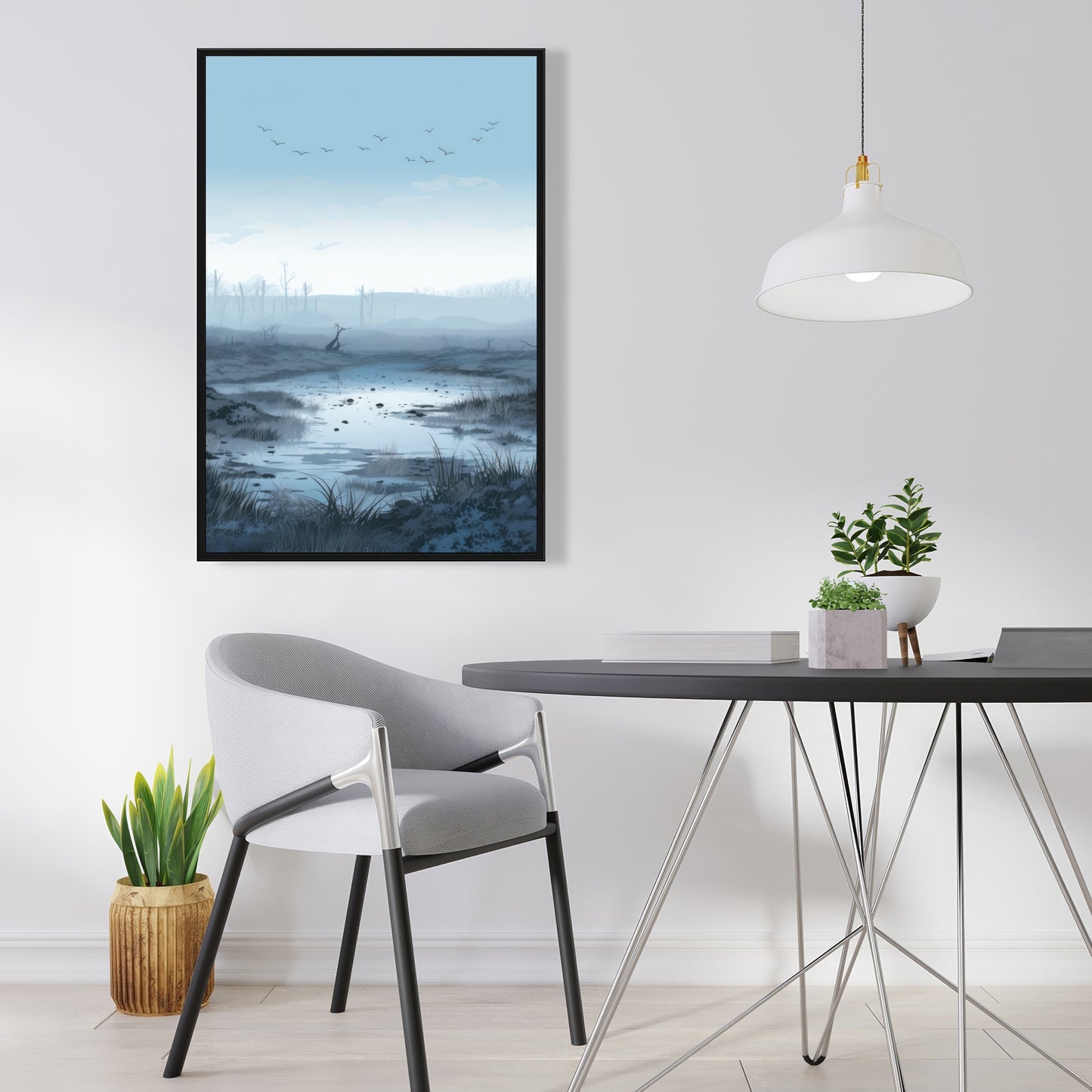 Swampy lands - 36"x36" Framed canvas