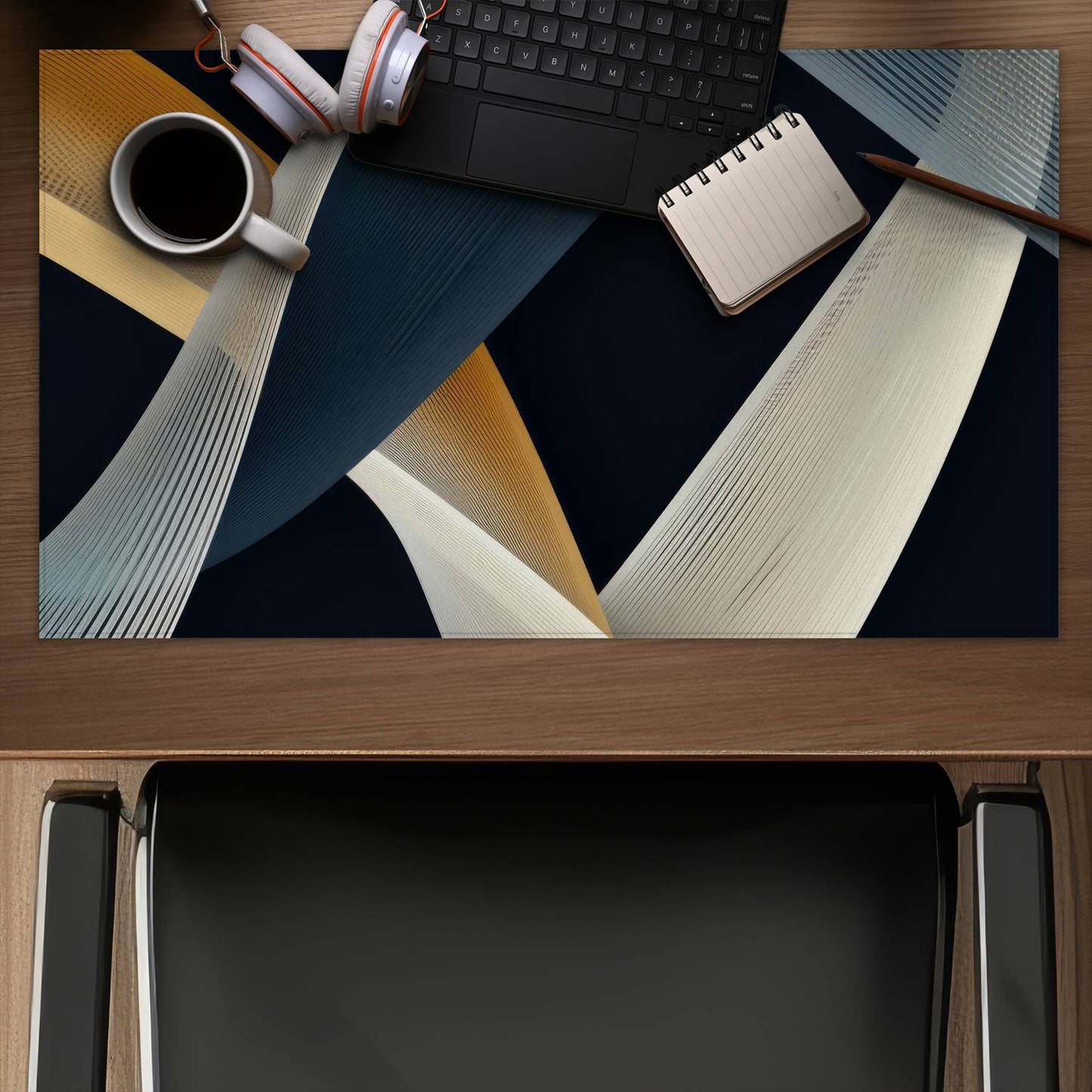 Ropes of Destiny - Blue Desk Mat for Stylish Home Decor