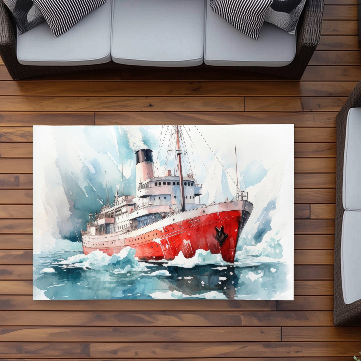 Icebreaker White Outdoor Area Rug - Stylish Home Decor