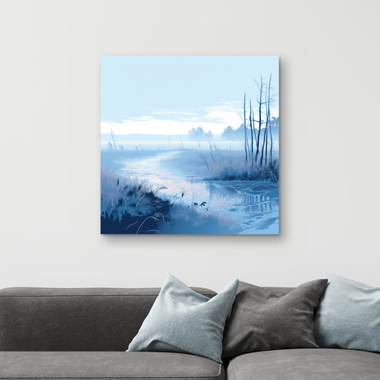 Cold swamp - 32"x32" Canvas