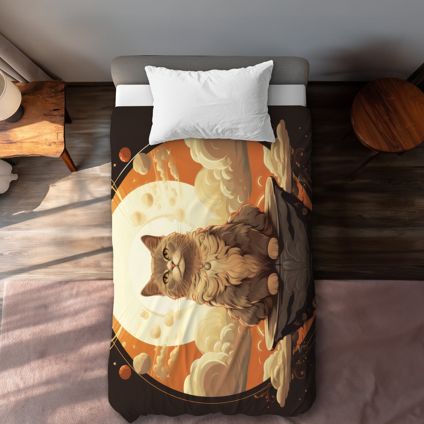 The Overlord - Housse de couette blanche pour une décoration intérieure élégante