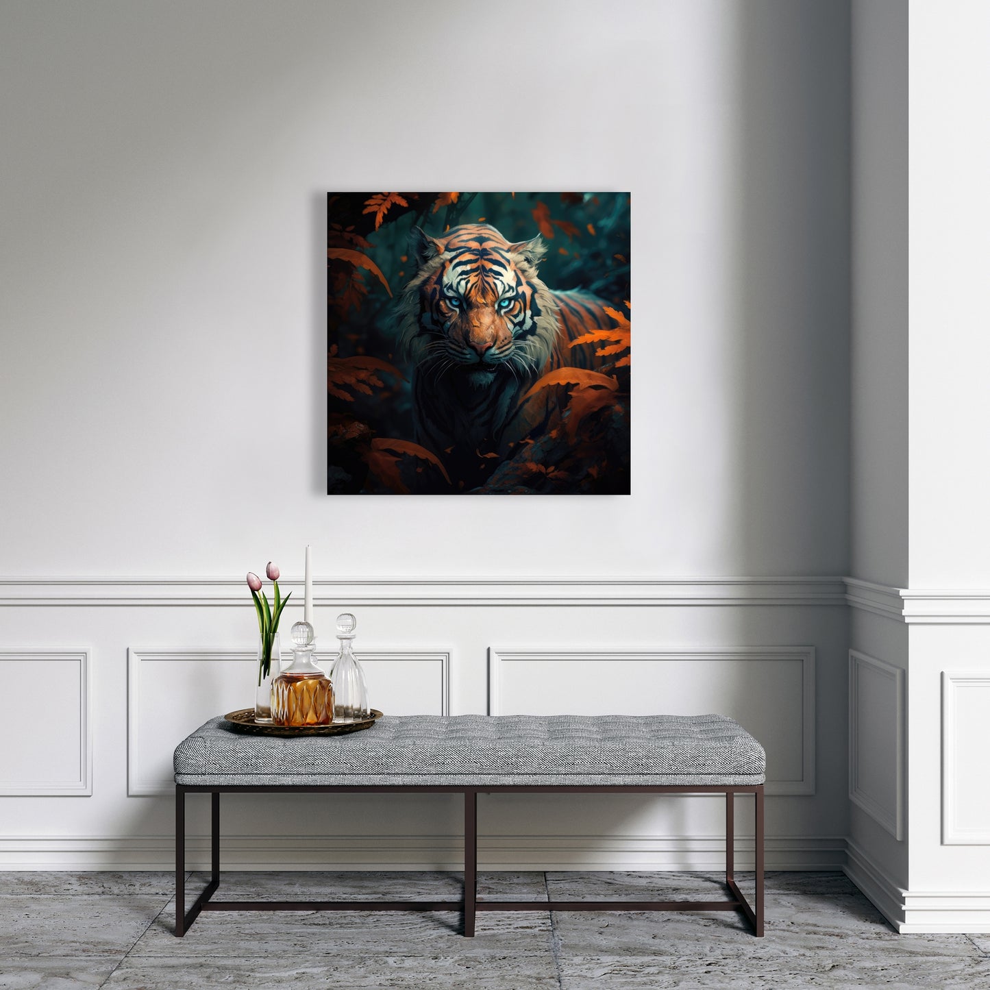 Observed Blue Canvas for Home Decor - Stylish Wall Art