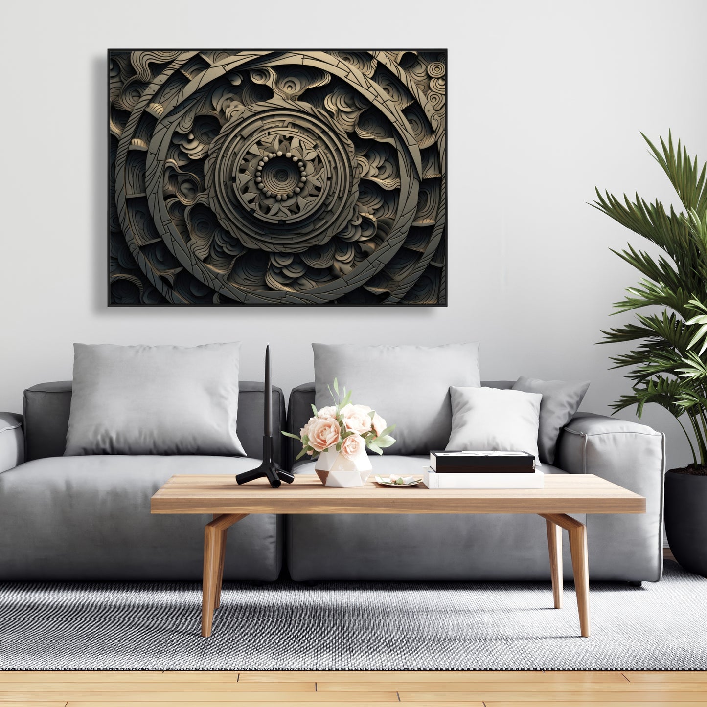 Cycles - 36"x36" Framed canvas