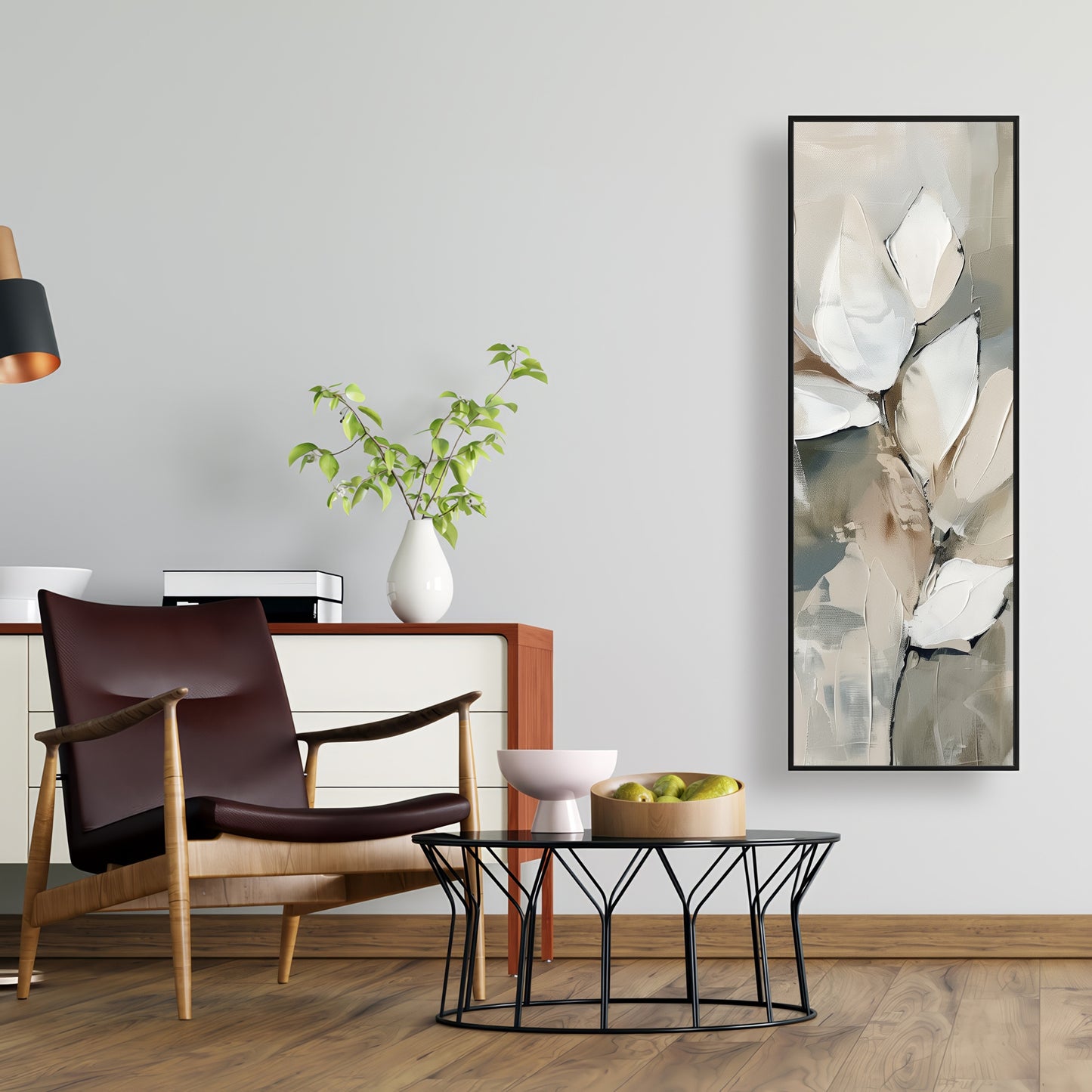 Leaf - 24"x24" Framed canvas