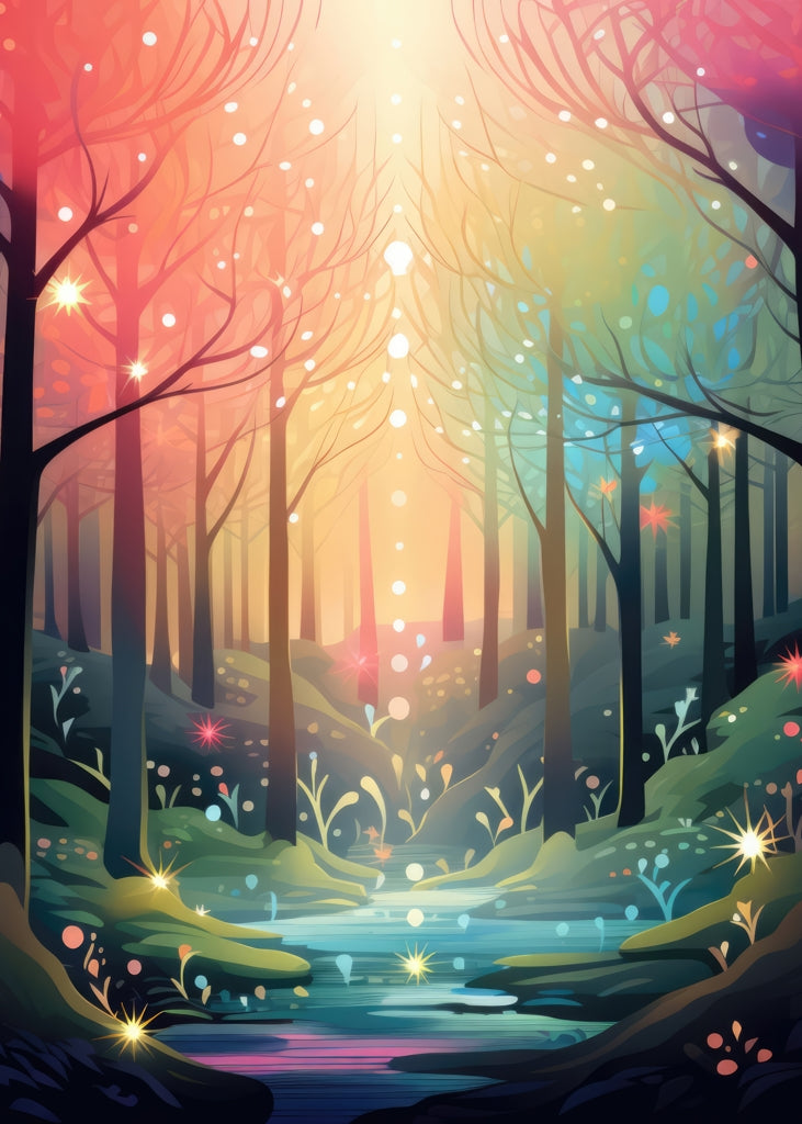 Magical forest - 17"x24" Bath mat
