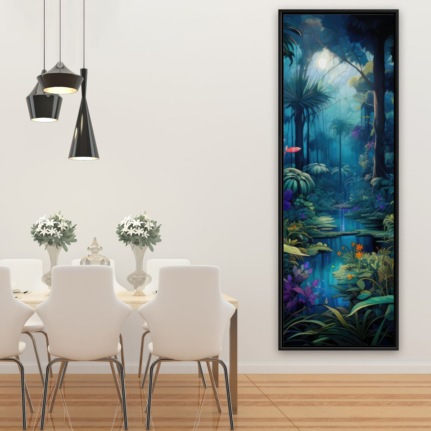 The beauty of nature - Orange Framed Canvas for Home Decor