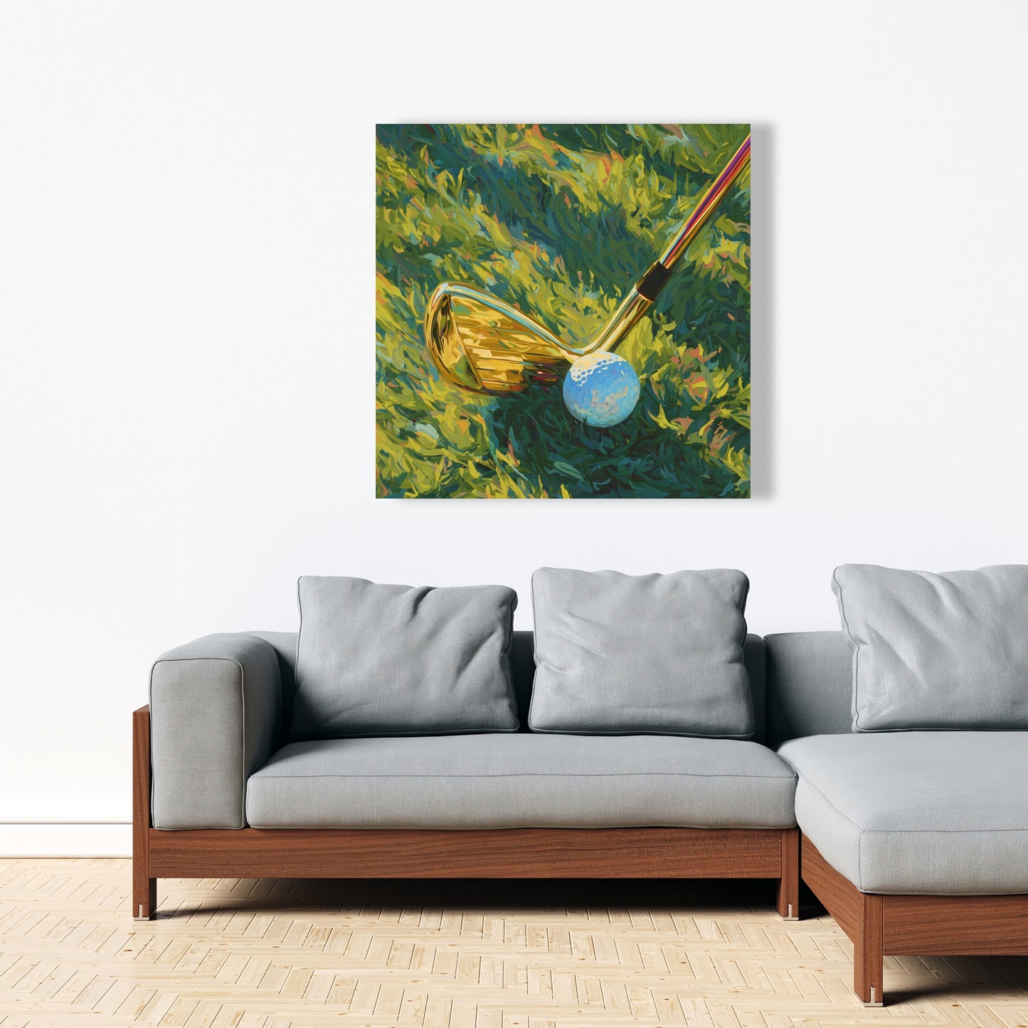 Golden club - 32"x32" Canvas