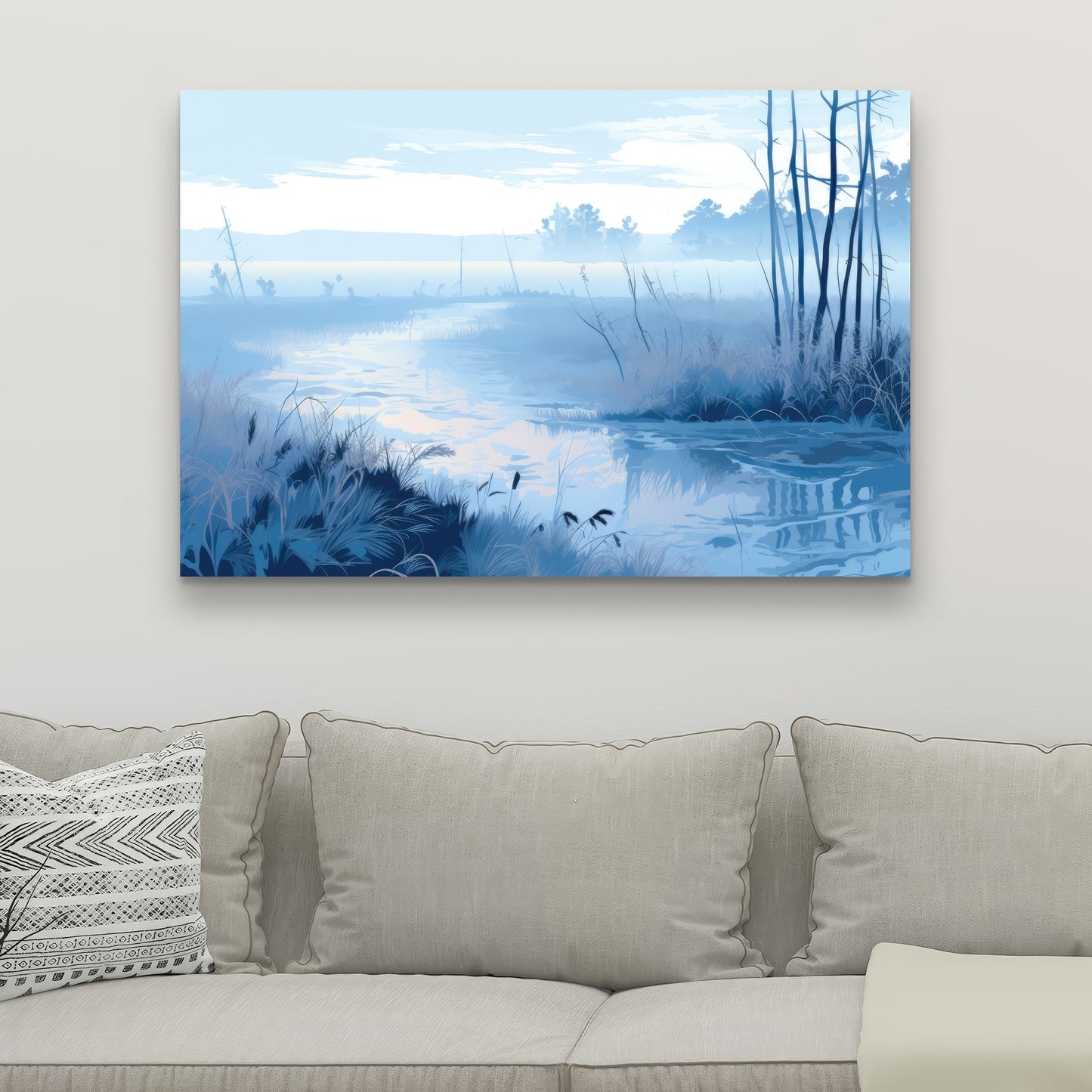 Cold swamp - 32"x32" Canvas