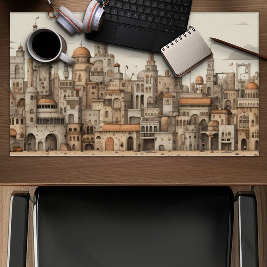The Old Town - Brown Gaming Mat for Home Decor | Stylish Design
