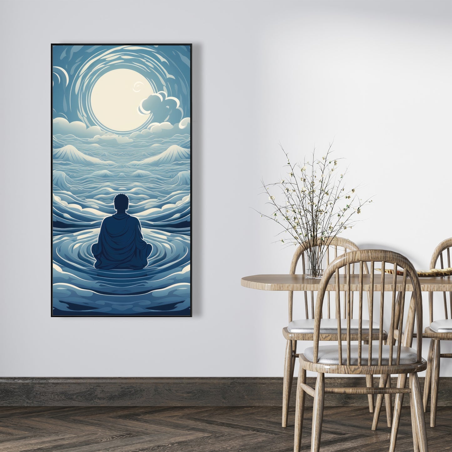 Infinite wisdom - 36"x36" Framed canvas