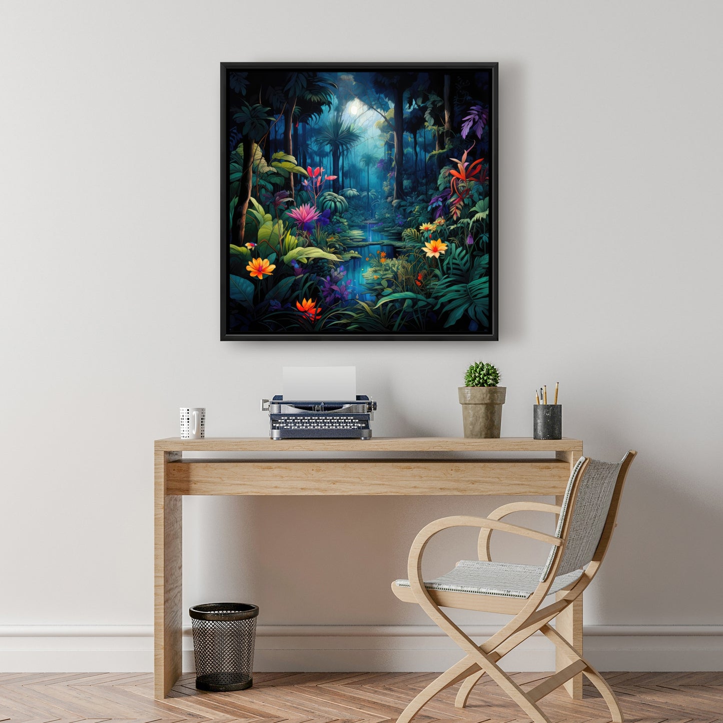 The beauty of nature - Orange Framed Canvas for Home Decor