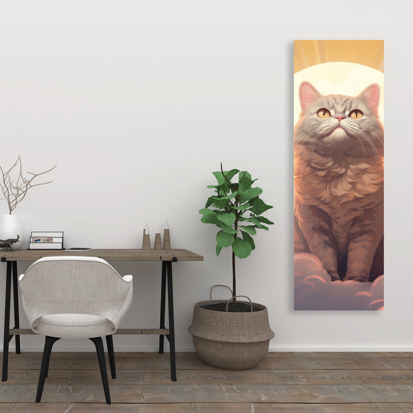 Intangible purr - 32"x32" Canvas