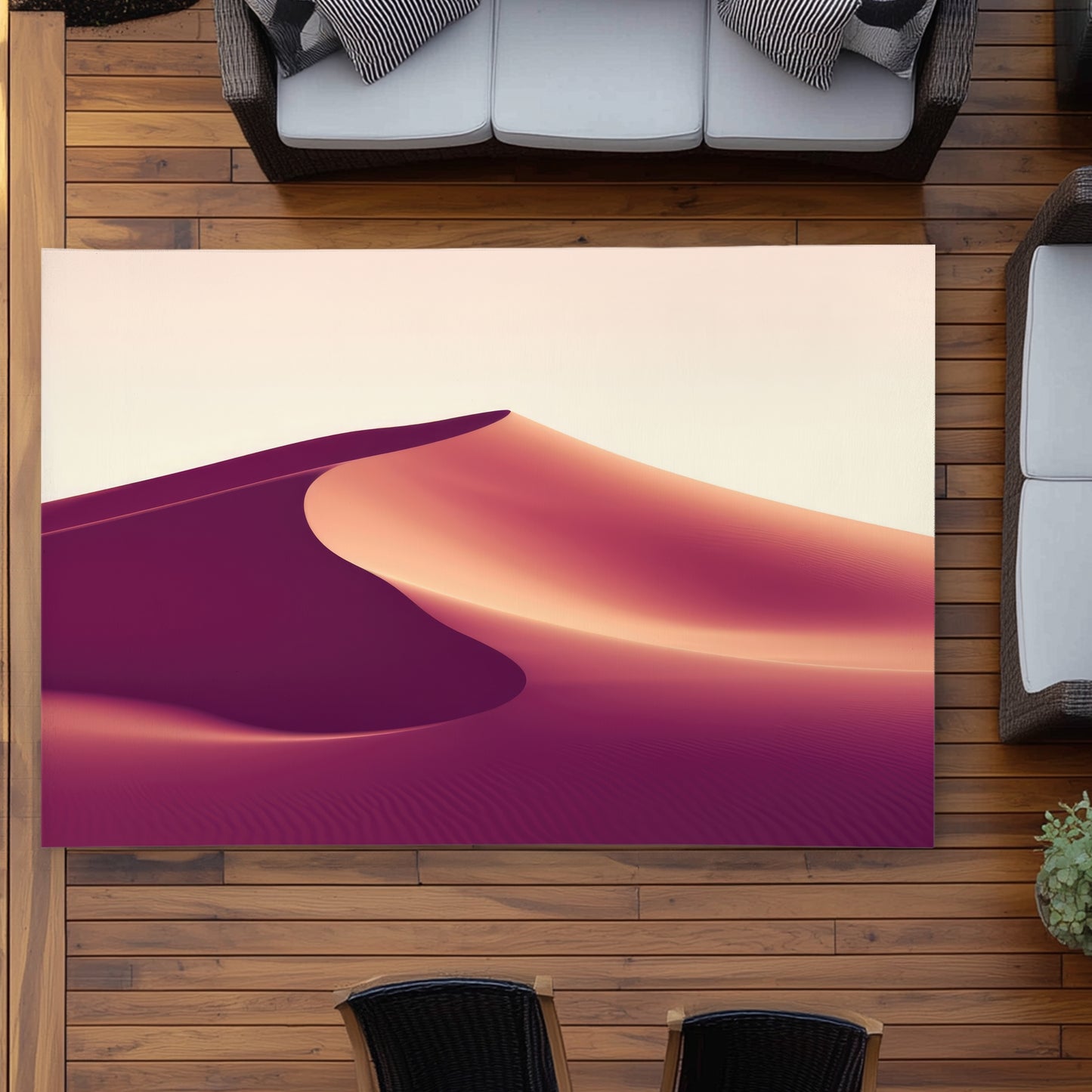 Setting Sands - Purple Outdoor Area Rug for Home Decor