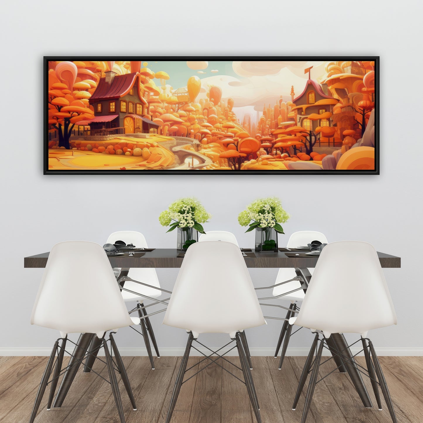 Honey land - 36"x36" Framed canvas