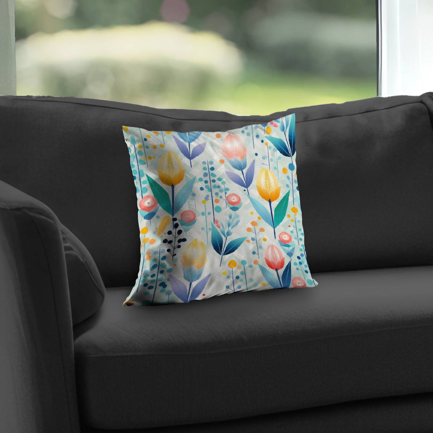 Calming Scents Orange Poly Twill Throw Pillow - Home Decor Insert