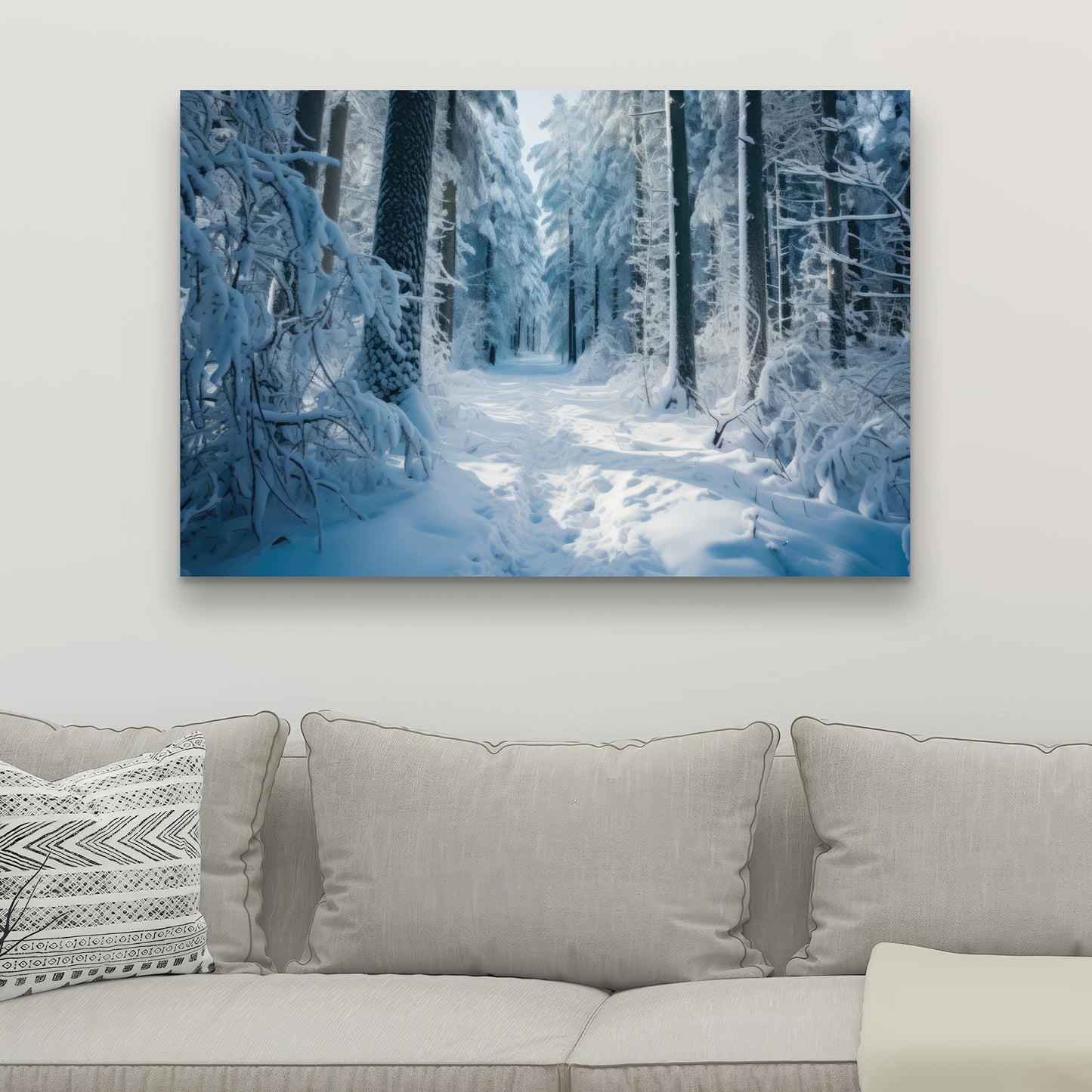 Cold forest - 32"x32" Canvas
