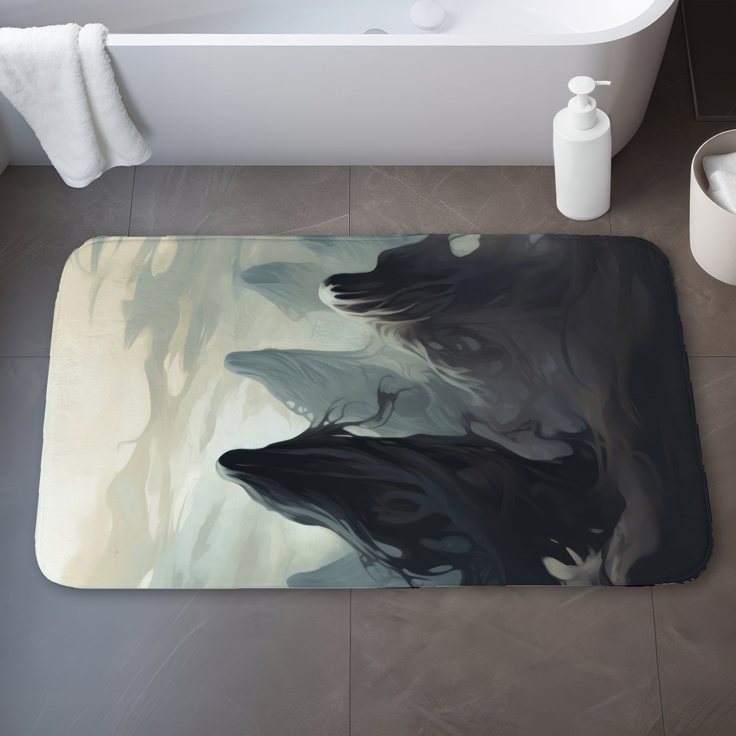 Searching for souls - 17"x24" Bath mat