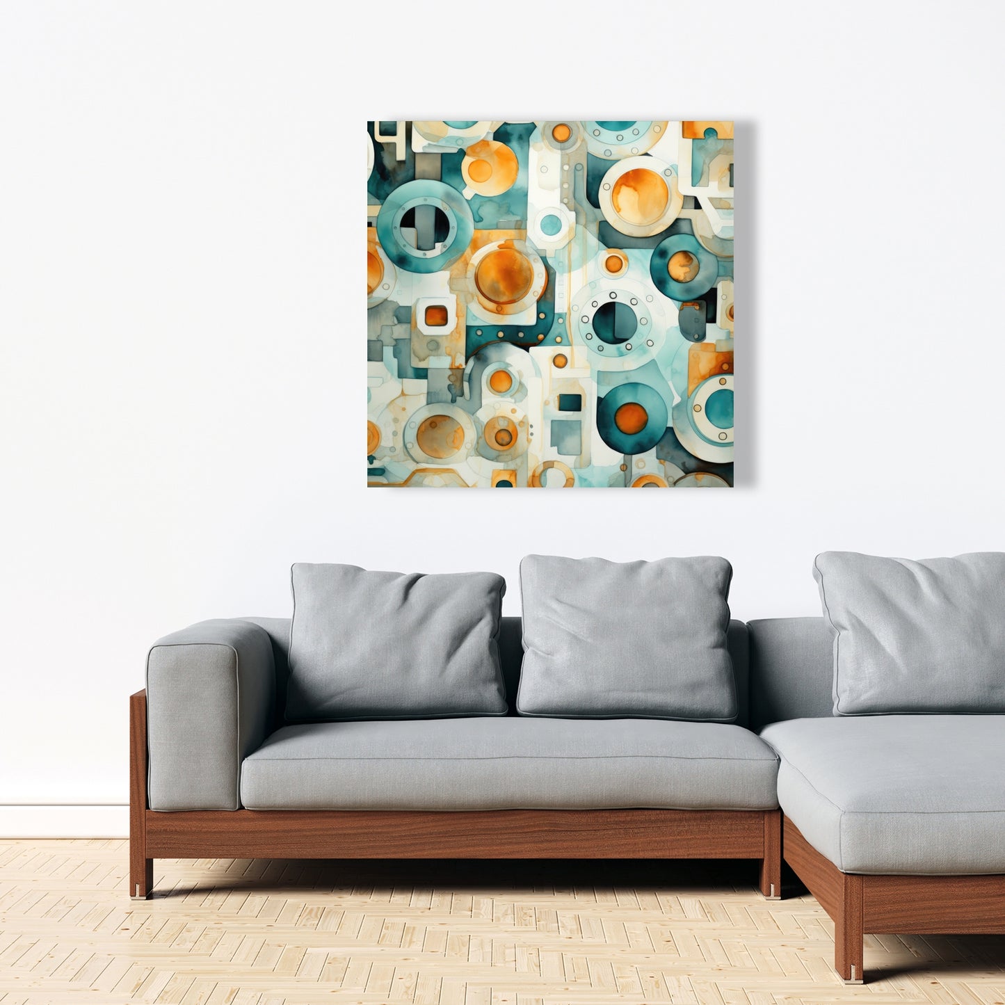 Decomposed porthole - 32"x32" Canvas