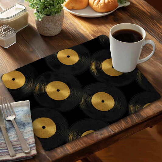 Golden Groove Circles Braided Placemat | Home Decor