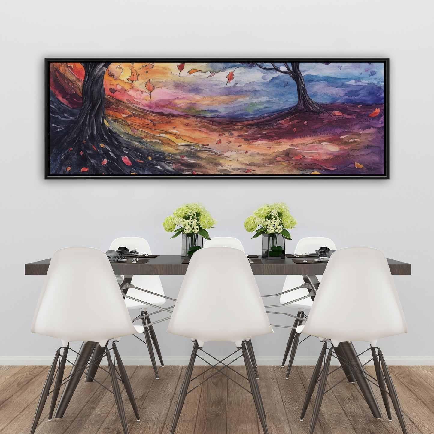 Before the storm - Yellow Framed Canvas for Home Decor
