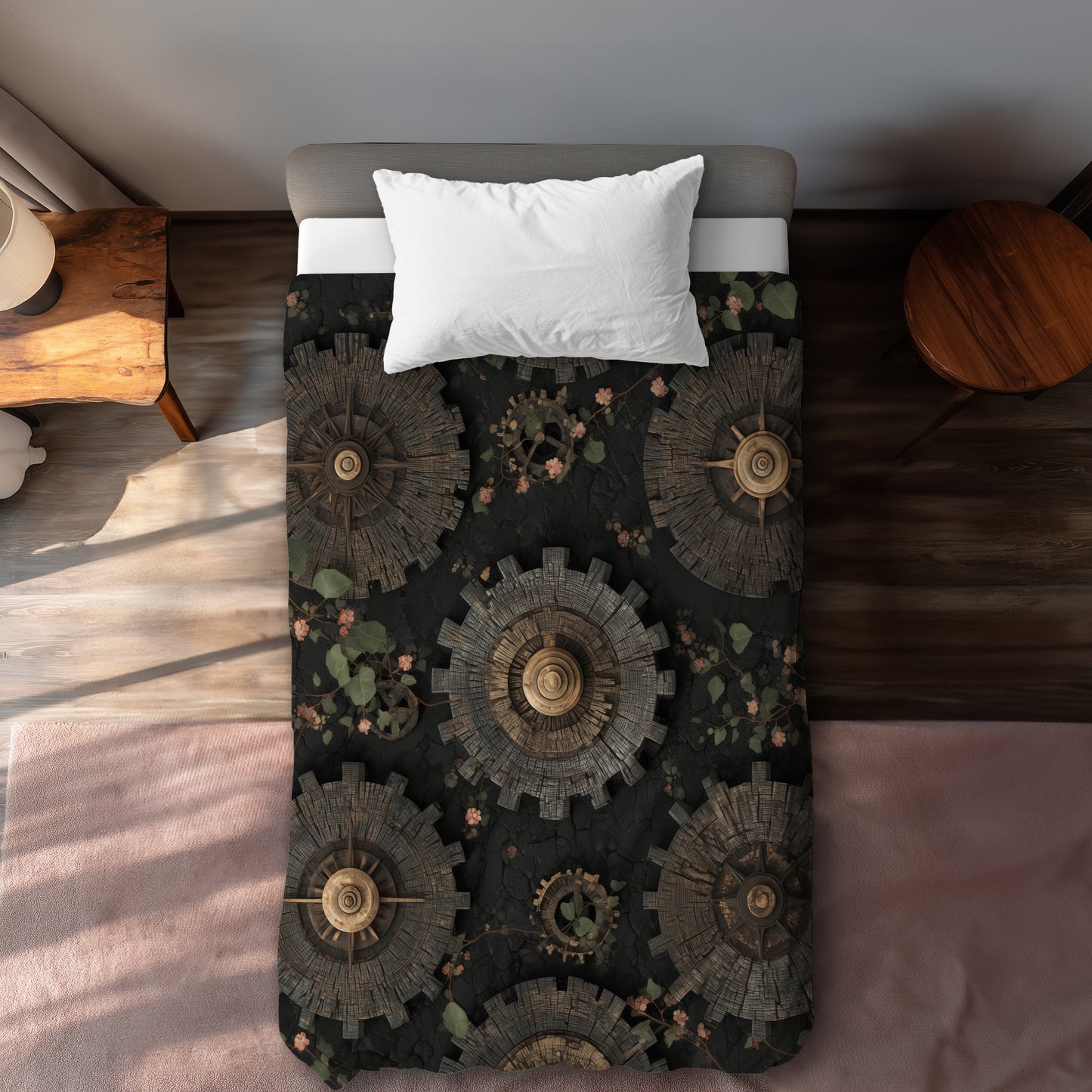 Cog pattern - 88"x88" Duvet Cover